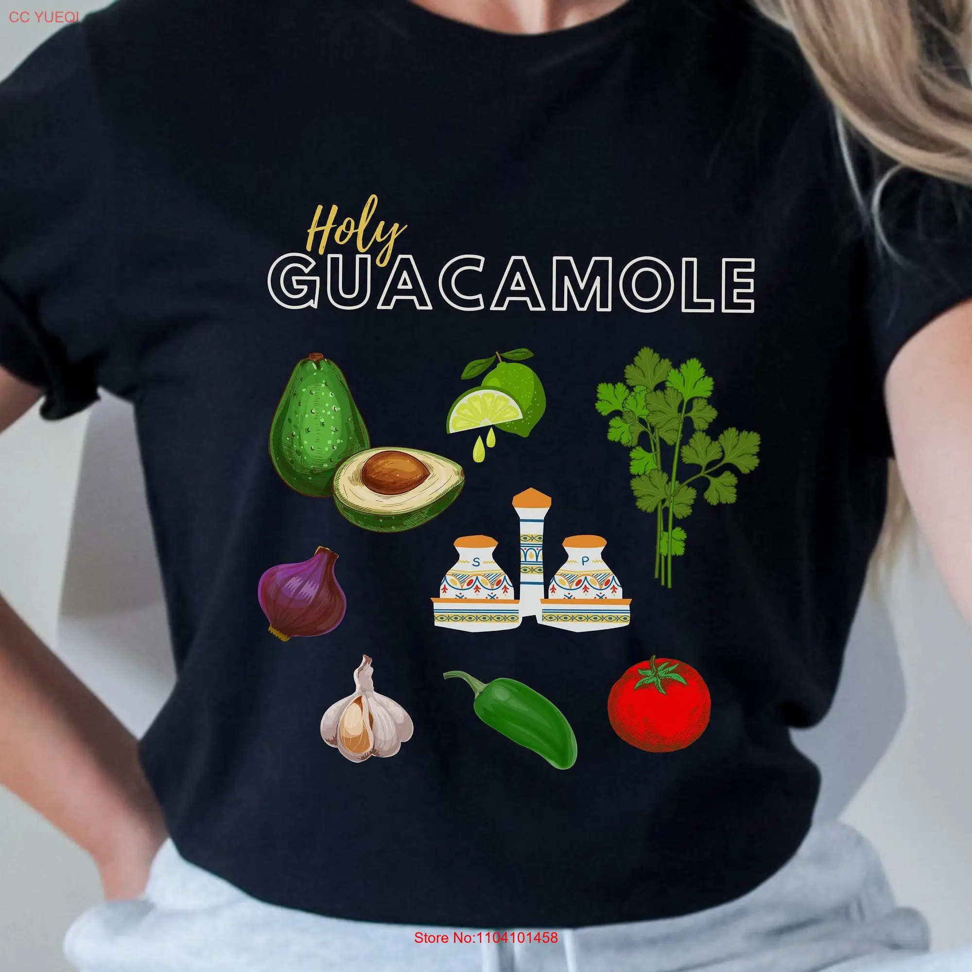 Holy Guacamole T Shirt Avocado Lover Pinata Cinco de Mayo Mothers Day for Mom Vegan Vegetarian Cooking