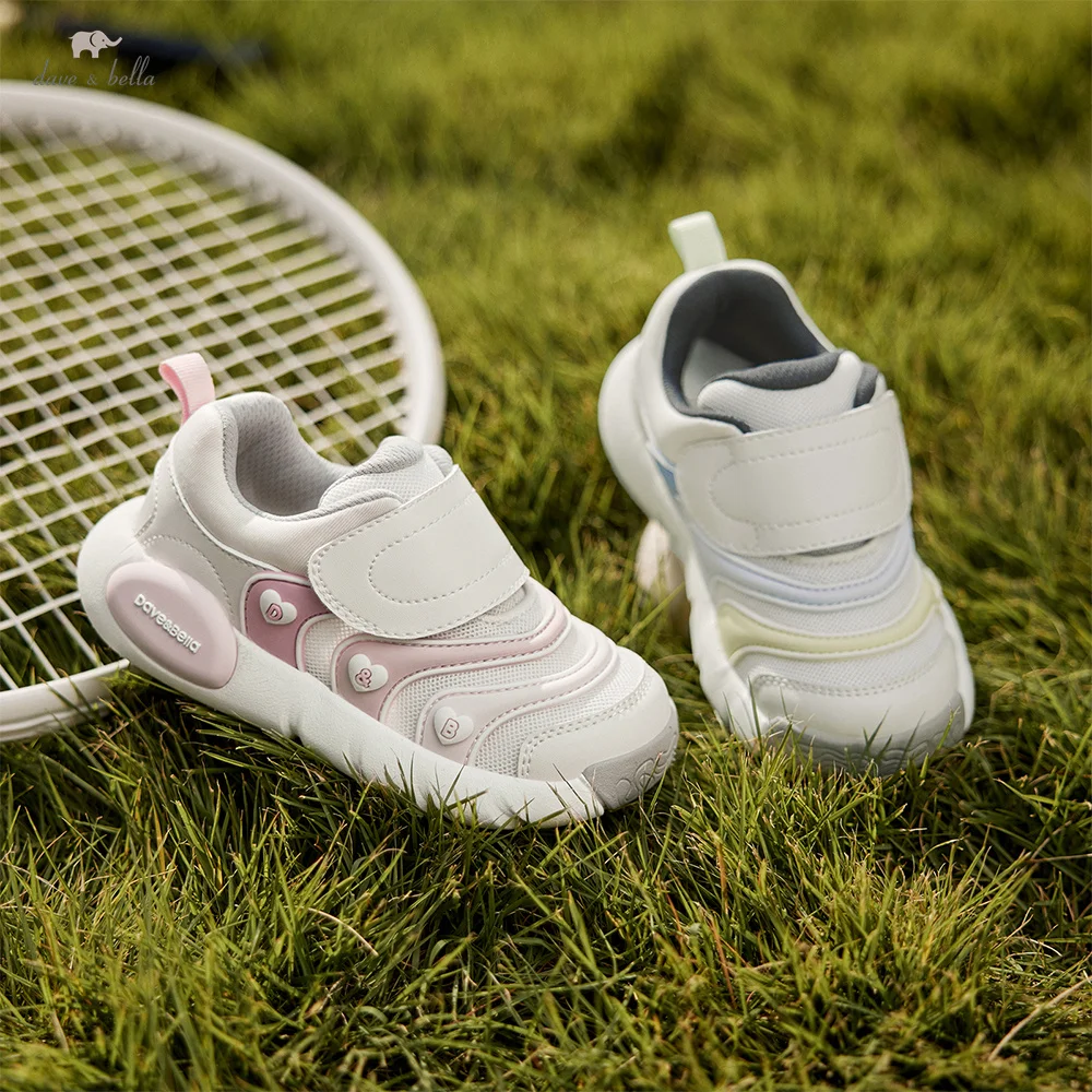 Dave Bella Children Board Shoes Autumn Spring Girls Boys Breathable Sneaker Sport Jogging Outdoor Outerwear Kids Shoes DB1260786