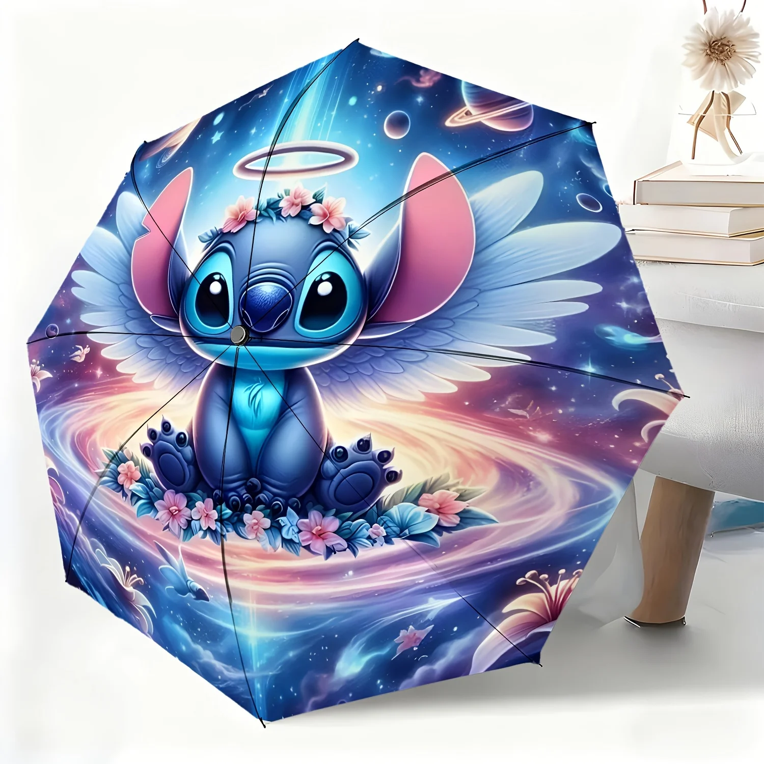 

Автоматический зонт Stitch Dream Starry Sky, 1 шт., подходит для всех случаев, как зонт от солнца и дождя, портативный складной зонт.