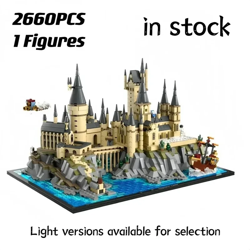 

2660PCS Hogwarts Series Courtyard Street Scene DIY Assembled Building Block Model Ornament for Boys and Girls Children's Toy Gif
