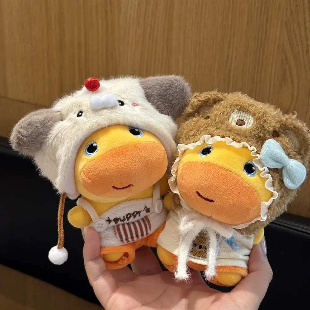 Funny Cartoon Capybara Capybara Lulu Soft Fluffy Pendant Keychain Dress Up Bag Pendant Charms Gift