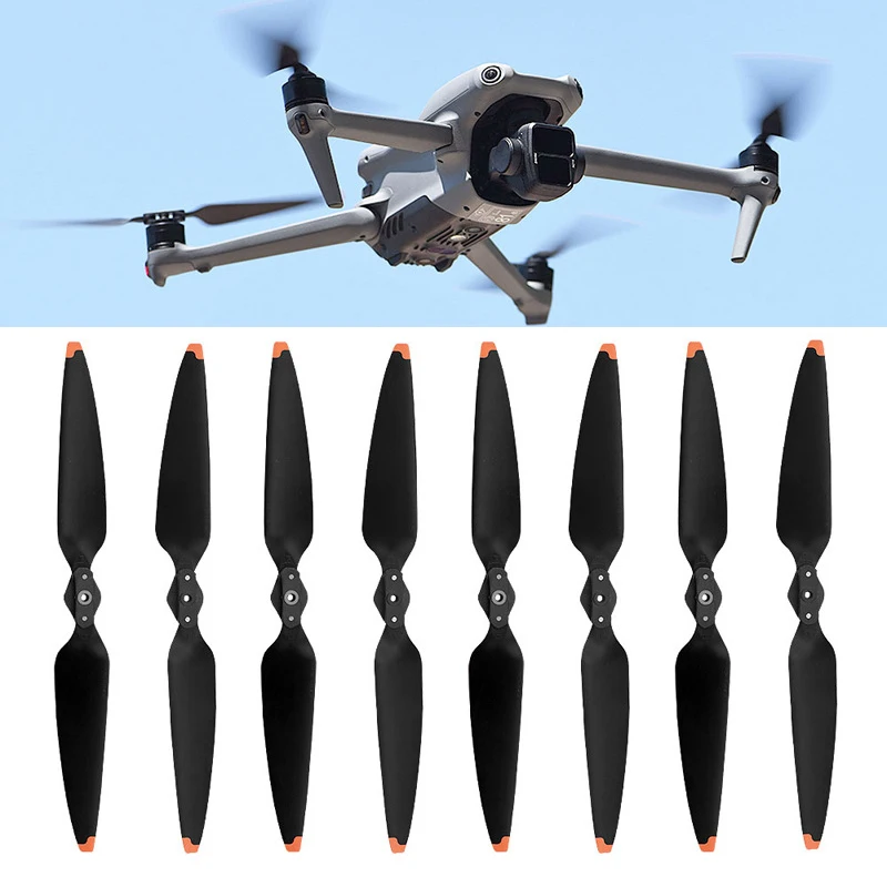

Низкошумные пропеллеры для DJI 3S, сменные лопасти, тихие пластиковые крылья, простая установка, черные, 4 пары, аксессуары