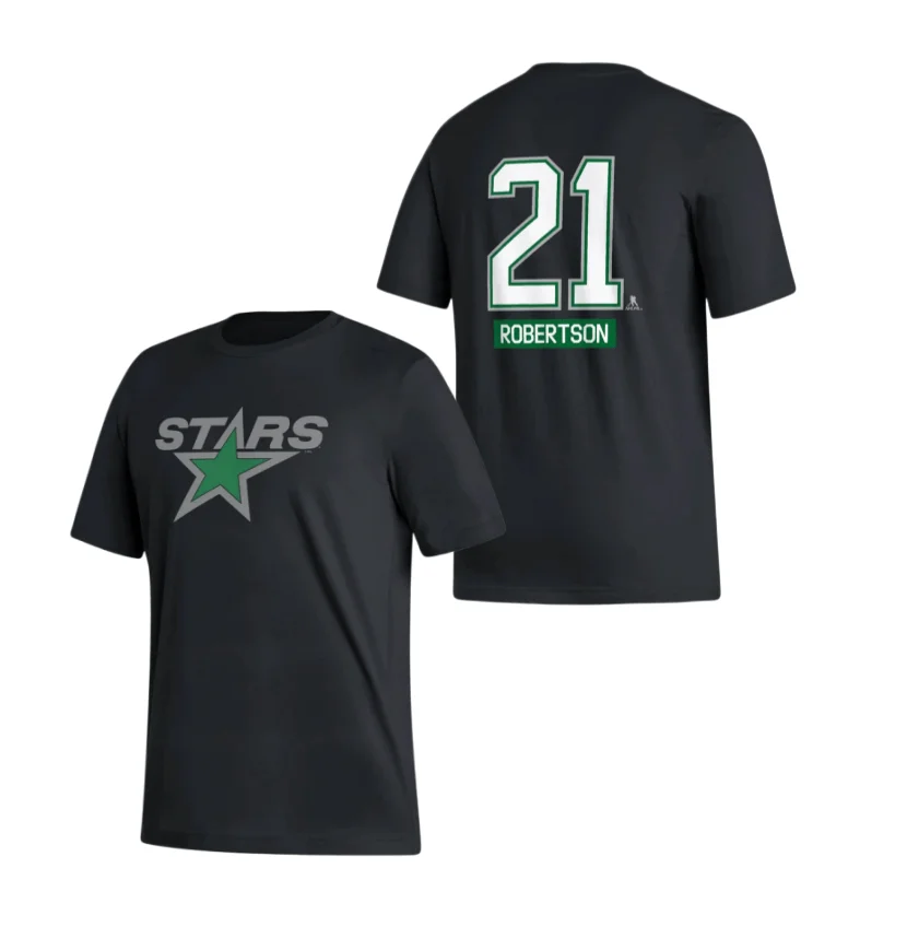 Dallas Stars Jason Robertson # 21 Fan Short Sleeved T-shirt 2026 Summer New Men Women Cotton Oversized T-shirt Street Wear Y2K