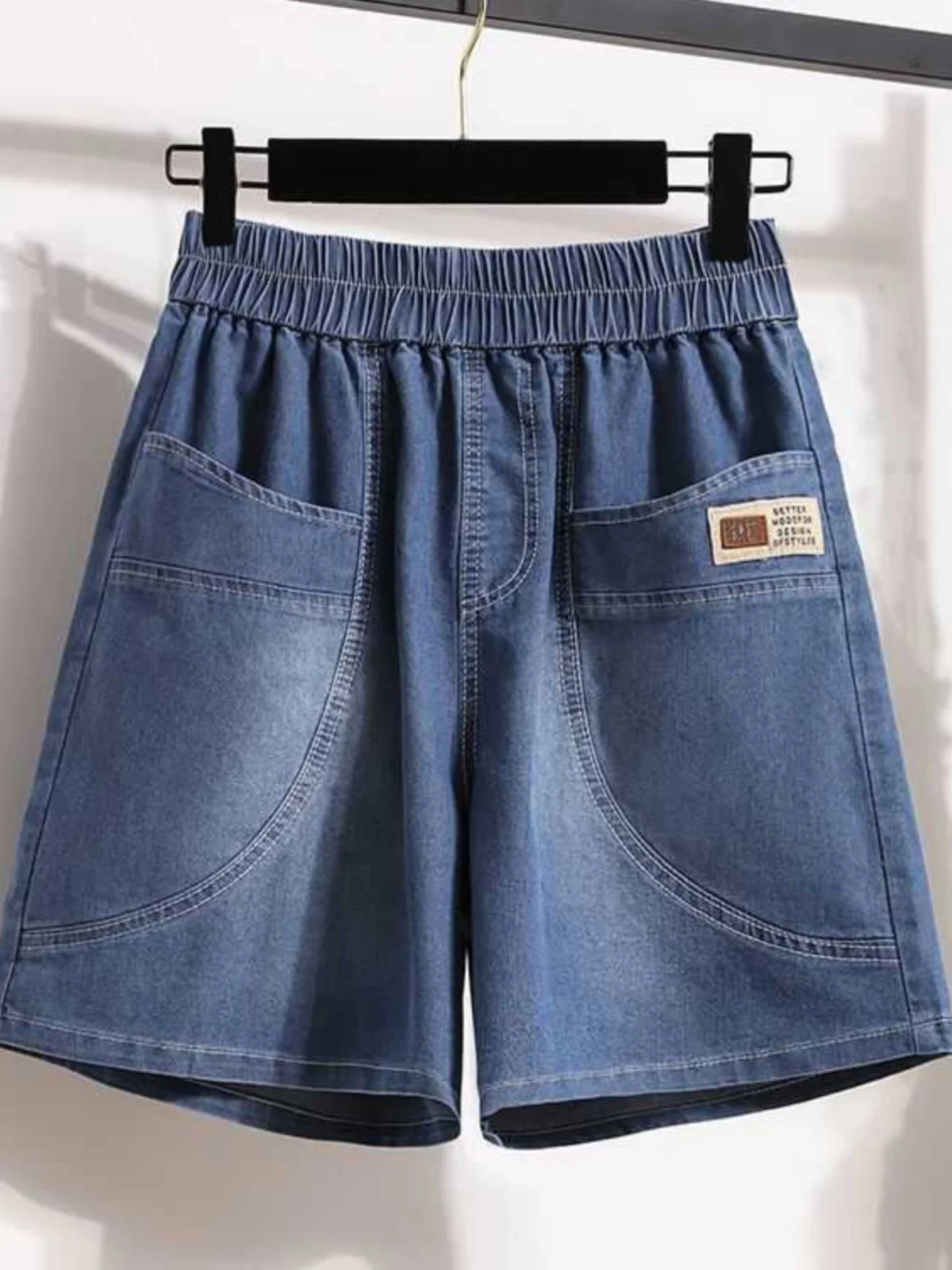 

Свободные широкие джинсы, женские летние тонкие брюки с высокой талией, грушевидное тело, подходит для пяти частей ног