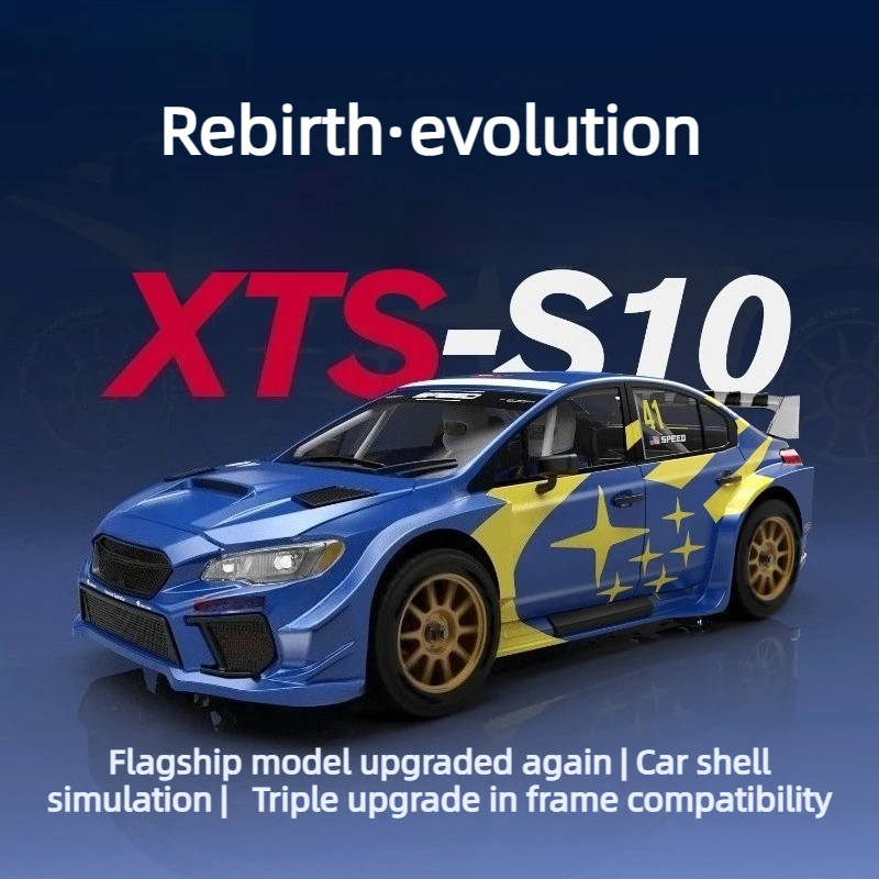 

1/10 XTS S10 RC Rally Car Brushless 4WD High Speed Cool LED Lights Rechargeable Long Runtime Shockproof Off Road Racing Model
