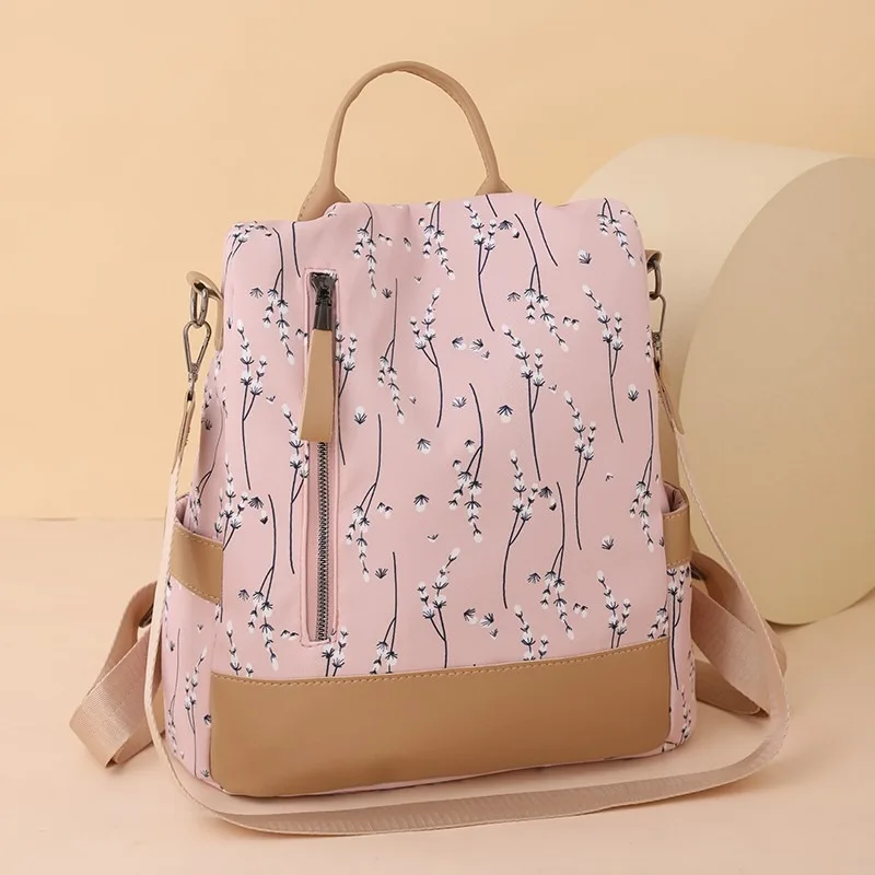 Sac à Dos en Nylon Solide avec Fermeture Éclair pour Femme, Grande Capacité, Décontracté, à la Mode, Offre Spéciale, 2024