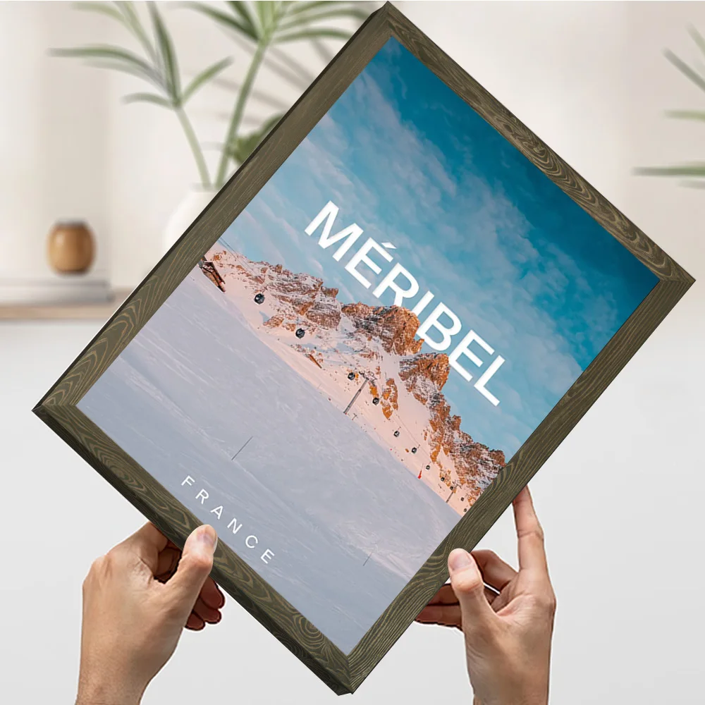 مذريبل منتجع التزلج المشارك تخصيص مطبوعة قماش اللوحة للصور جدار الفن غرفة المعيشة الديكور ديكور المنزل الحمام #3