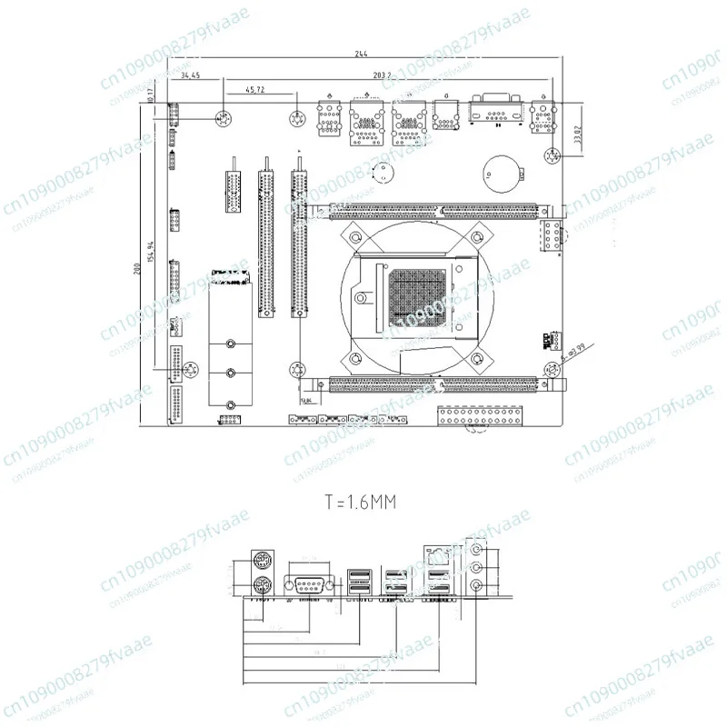 D2000 industrial control main board Support Kylin UOS system M-ATX server main board