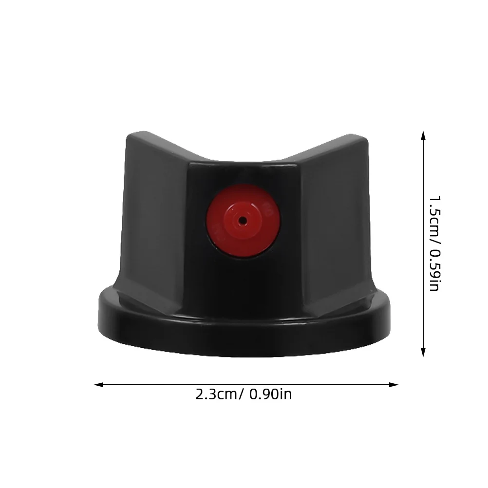 10 Buah Tutup Pengganti Plastik Nozel Cat Semprot untuk Kaleng Semprot Grafiti Aksesori Nozel Ujung Penyemprot Tanpa Udara