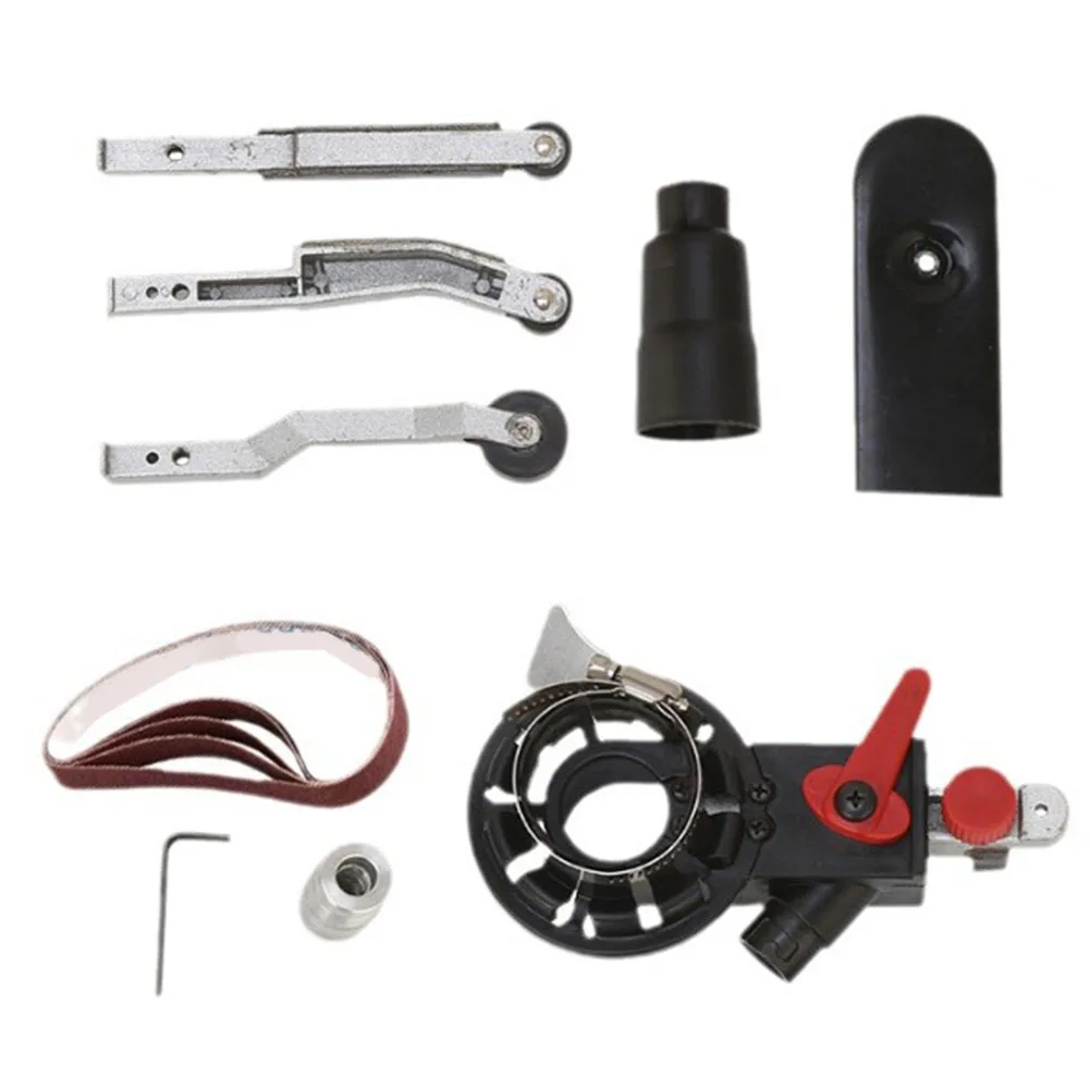 

180 Degree Adjustable Sanding Belt Adapter for 115/125mm Electric Grinders 10/14mm Thread for Enhanced Control