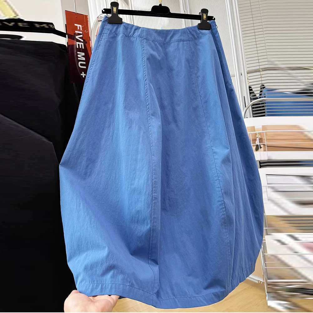 The design is unique, chic, beautiful, and good-looking. Women's summer dress, high-waisted bud skirt, medium and long skirt.