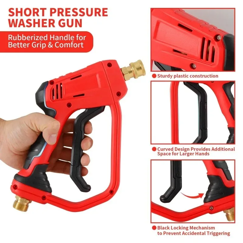 

Car Washer Water Gun Cleaning Foam Generator Snow Foam Short Gun * M22 * 14 Cores Used for Parking Lot/Karcher/Daewoo 2025 New