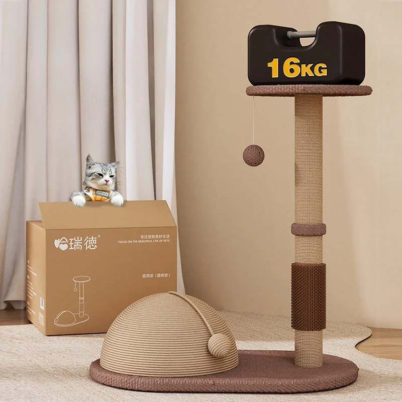 Moderne Eenvoudige Kat Klimrek Nordic Houten Cattery Hangende Bal Schraper Mat voor Katten Meubels Scratcher Kat Klimmuur FYCT