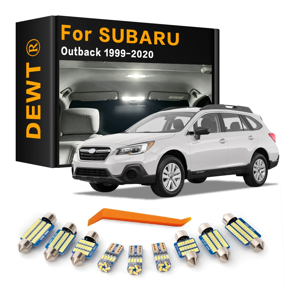 For Subaru Outback 1999 - 2020 2019 2018 2017 2016 2015 2014 2013 Car LED Interior Dome Light Kit Sunvisor Trunk Bulb Canbus