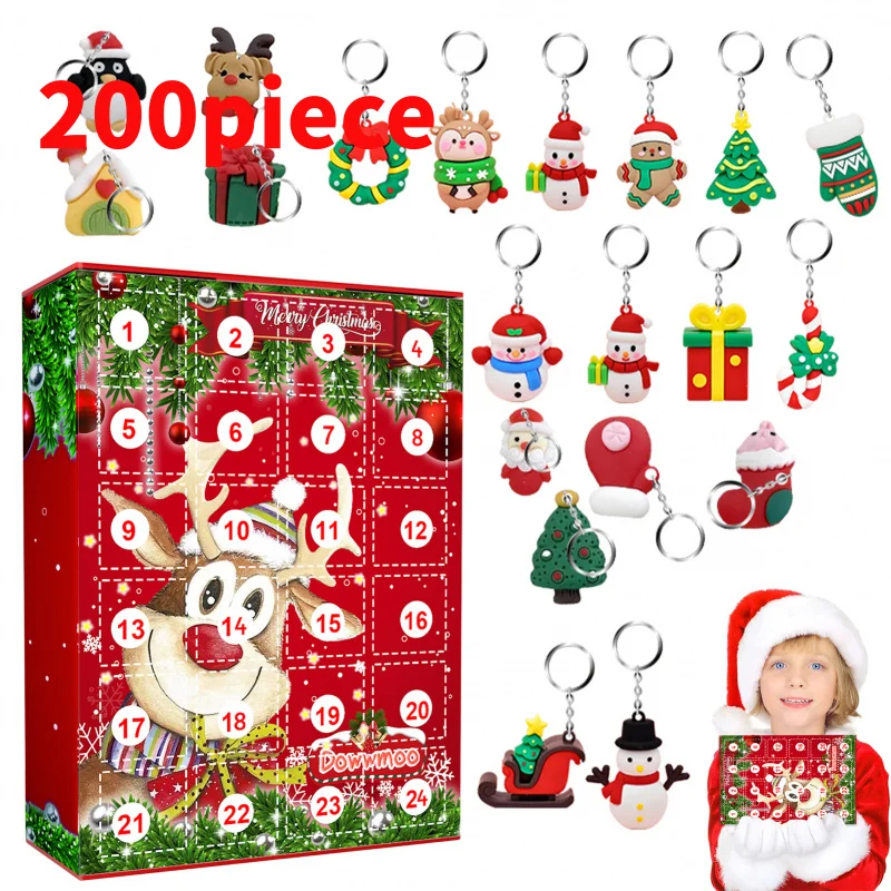 20 0piece.Custom.New Design Eve Advent Calendar Packaging Boxes With Surprised Chain Gifts