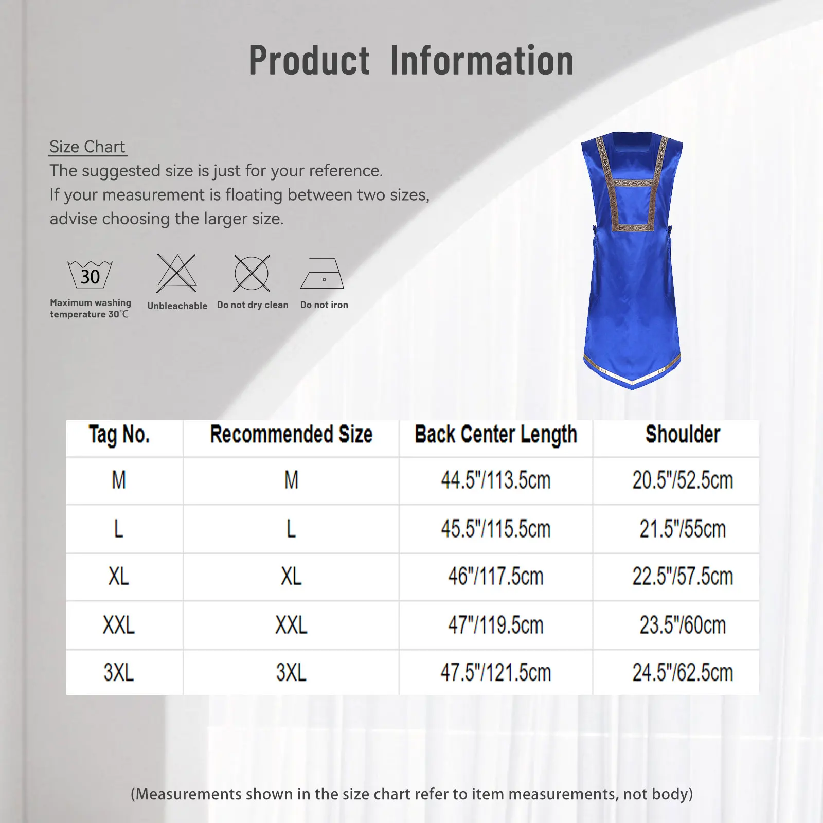 Túnica de dança de adoração de louvor masculina traje litúrgico robe sem mangas chique guarnição lateral rendas cetim pulôver robe dança lírica