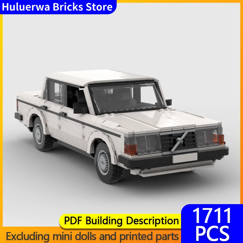 

Speed Hypercar Model MOC Building Bricks Classic Midsize Sedan Modular Technology Gifts Holiday Assemble Children Toys Suit