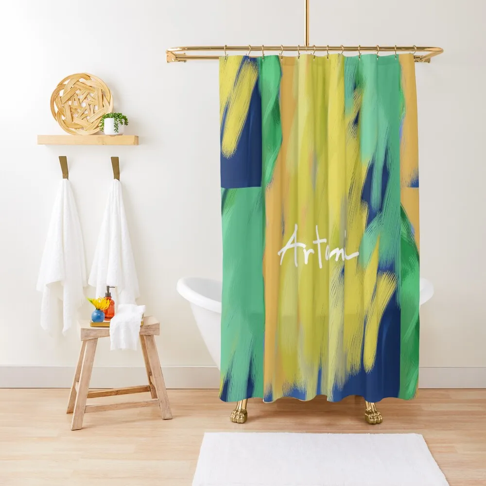 

water fall Shower Curtain Shower Bathroom Shower Waterproof Bath Curtain