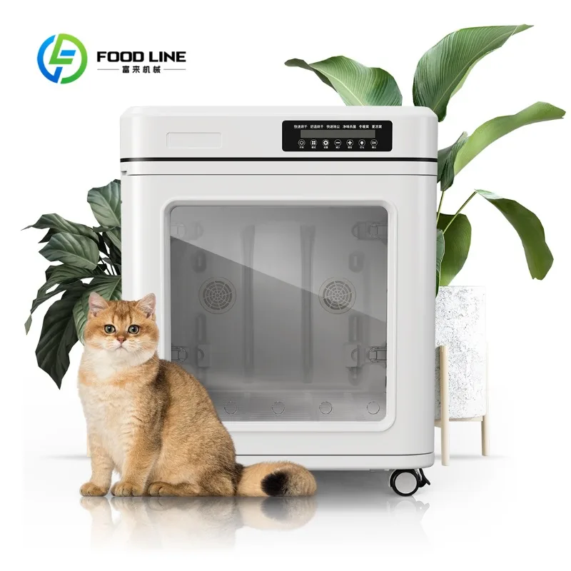 Customized Large 100L Professional Smart Eco-Friendly Pet Hair Drying Box Fast Silent for Multi-Pet Dog Easy Use Bathroom