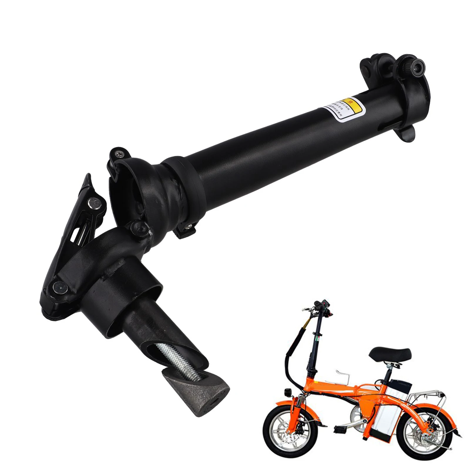 

Colour Design For Electric Bike Folding Bikes Black Electric Folding Vertical Buckle Handlebar Motoring Handlebar