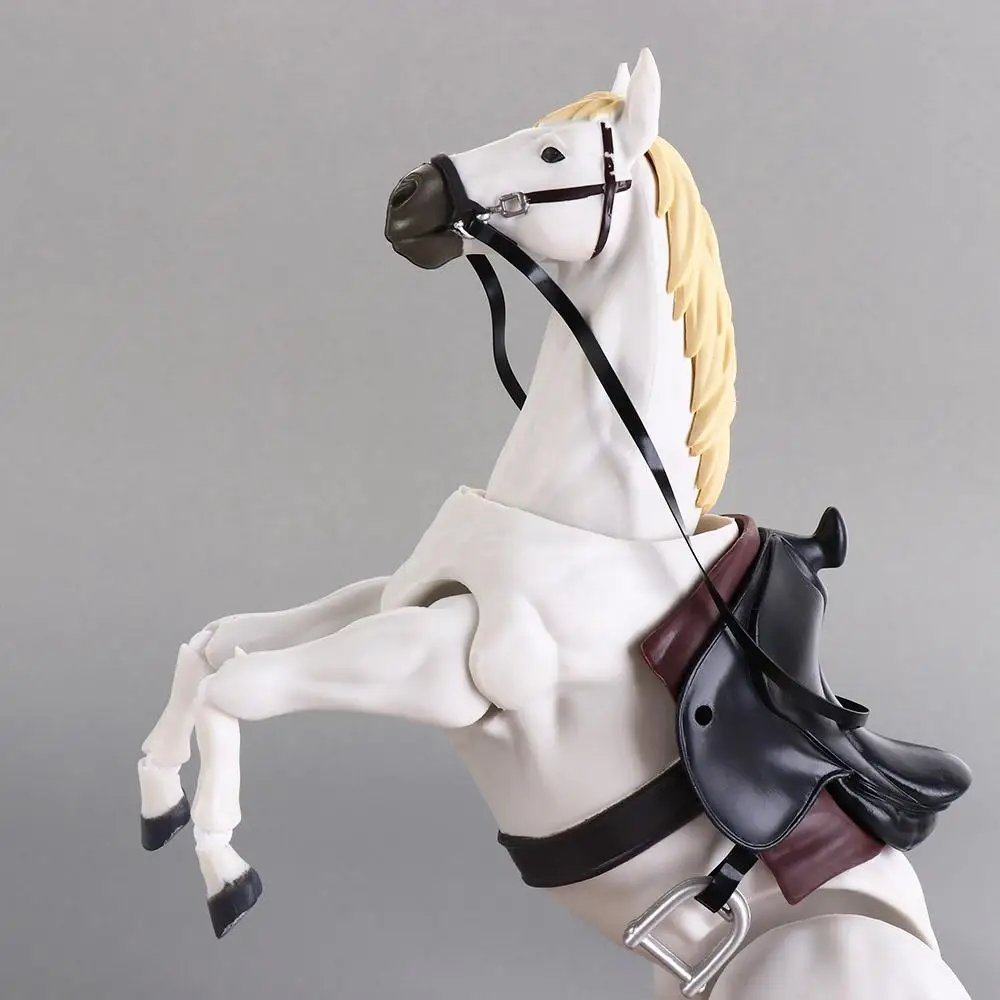 Figurine d'Action de Cheval en Ferrite PVC, Modèle de Peinture d'Artiste à Collectionner Mobile, Multi-Articulations, Beurre