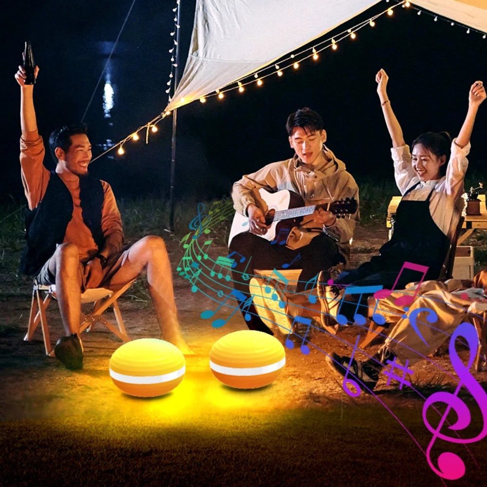 Lampu malam LED Bluetooth, lampu malam RGB musik pelangi, lampu samping tempat tidur anak-anak, lampu malam untuk ruang tamu, Kamar tidur, lampu sekitar