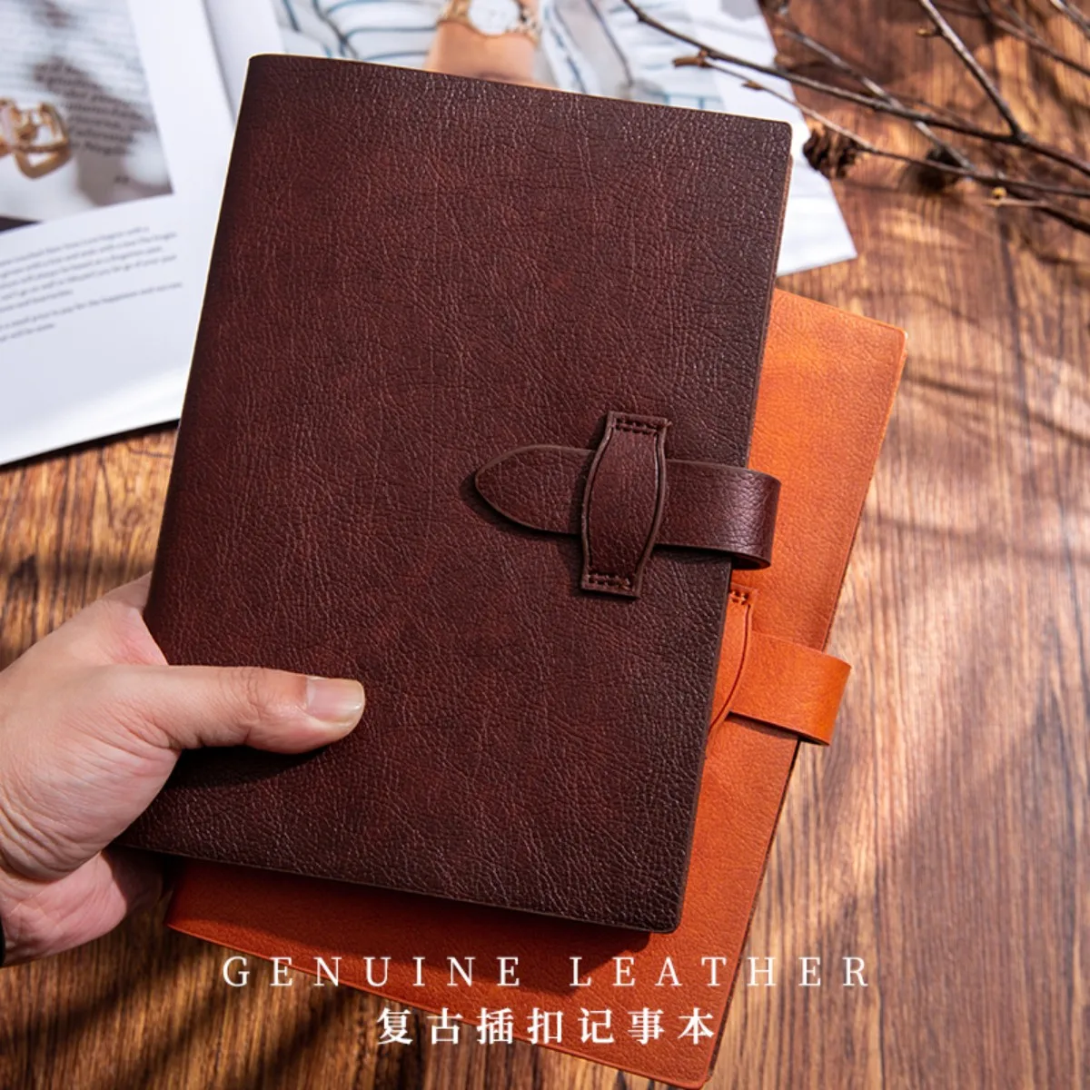2026 New Crafted from premium leather, this A5 notebook offers a luxurious feel and durable construction for daily use. - view 3