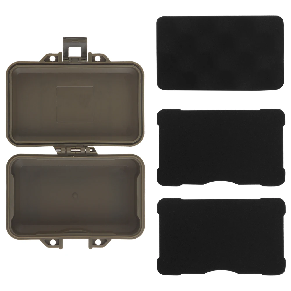 9.8*5.8cm Outdoor Portable Box Dustproof Sealed Safety Equipment Container Storage Box Shockproof Survivor Dry Case for Camping