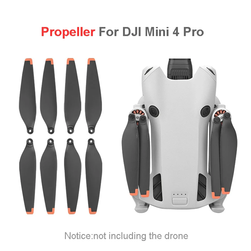 8PCS Propeller Props Blade Replacement for DJI Mini 4 Pro Drone  Accessory Light Weight Wing Fans