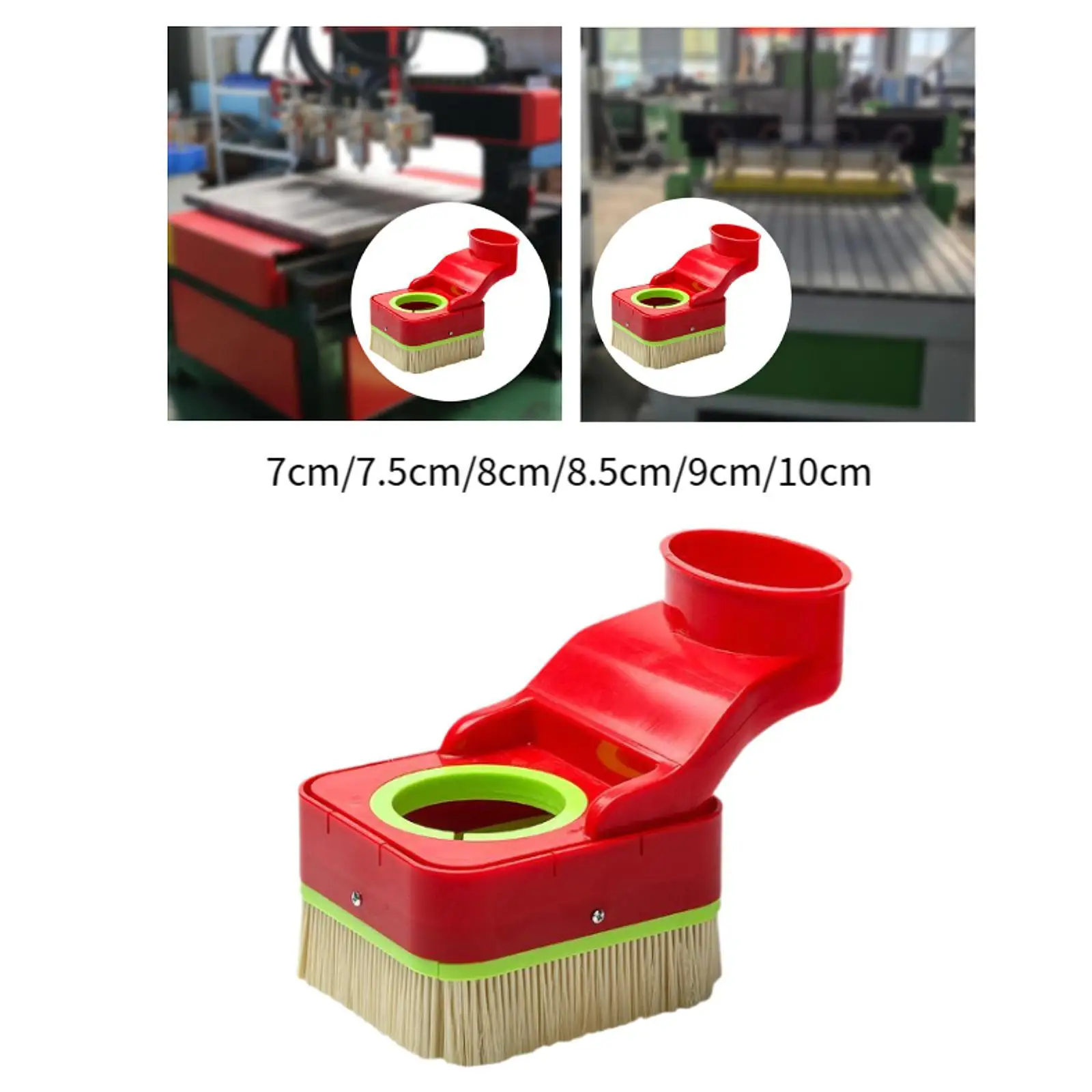 CNC Dust Shoe Cleaner Professional Convenient Red Woodworking Dust Cover