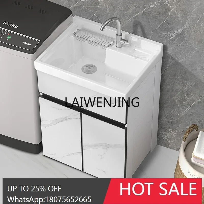 

stainless steel ceramic laundry pool with washboard washstand balcony cabinet
