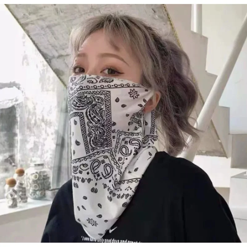 Trendy Punk Style Sun Protection Mask，Summer UV Protection Neck Gaiter for Men and Women，Hip-hop versatile headscarf and face ma image 5