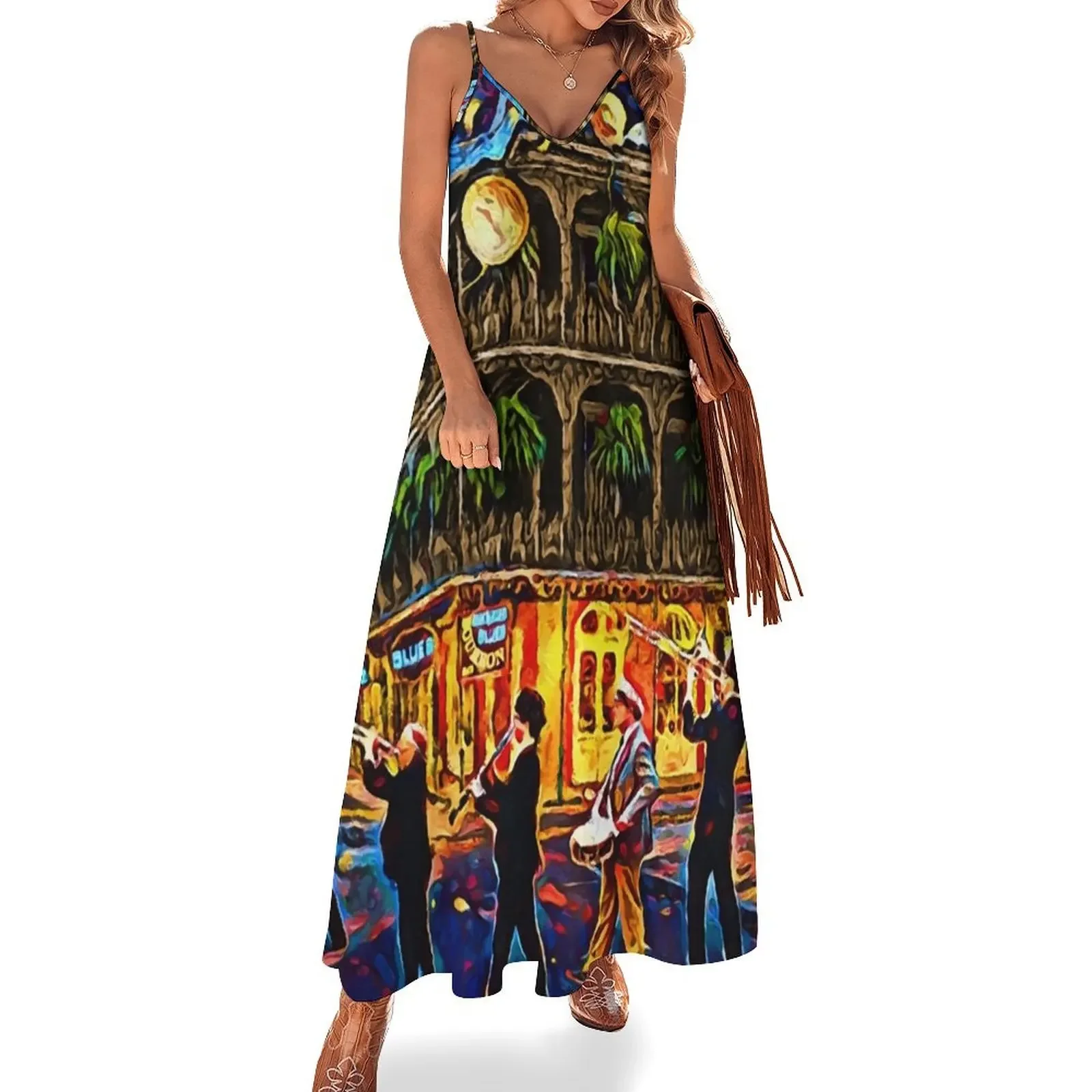 

Cty Orleans Art Sleeveless Dress fairy dress Women's summer skirt Dress