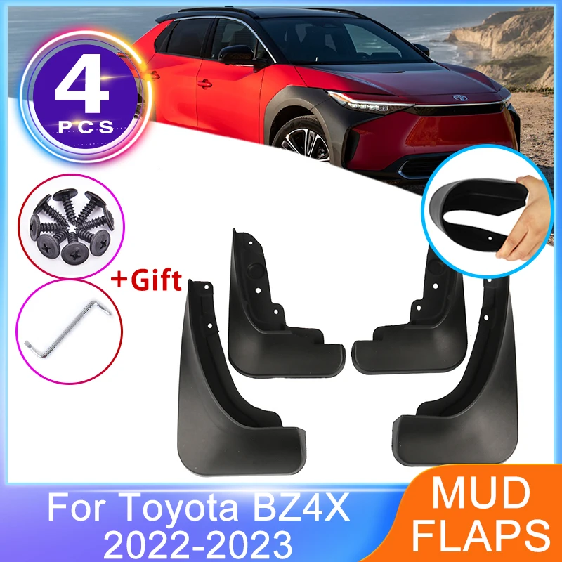 Mudguards For Toyota BZ4X EA10 Subaru Solterra 2022 2023 Front Rear Mud Guard Flap Splash Fender Wheel Protector Car Accessories