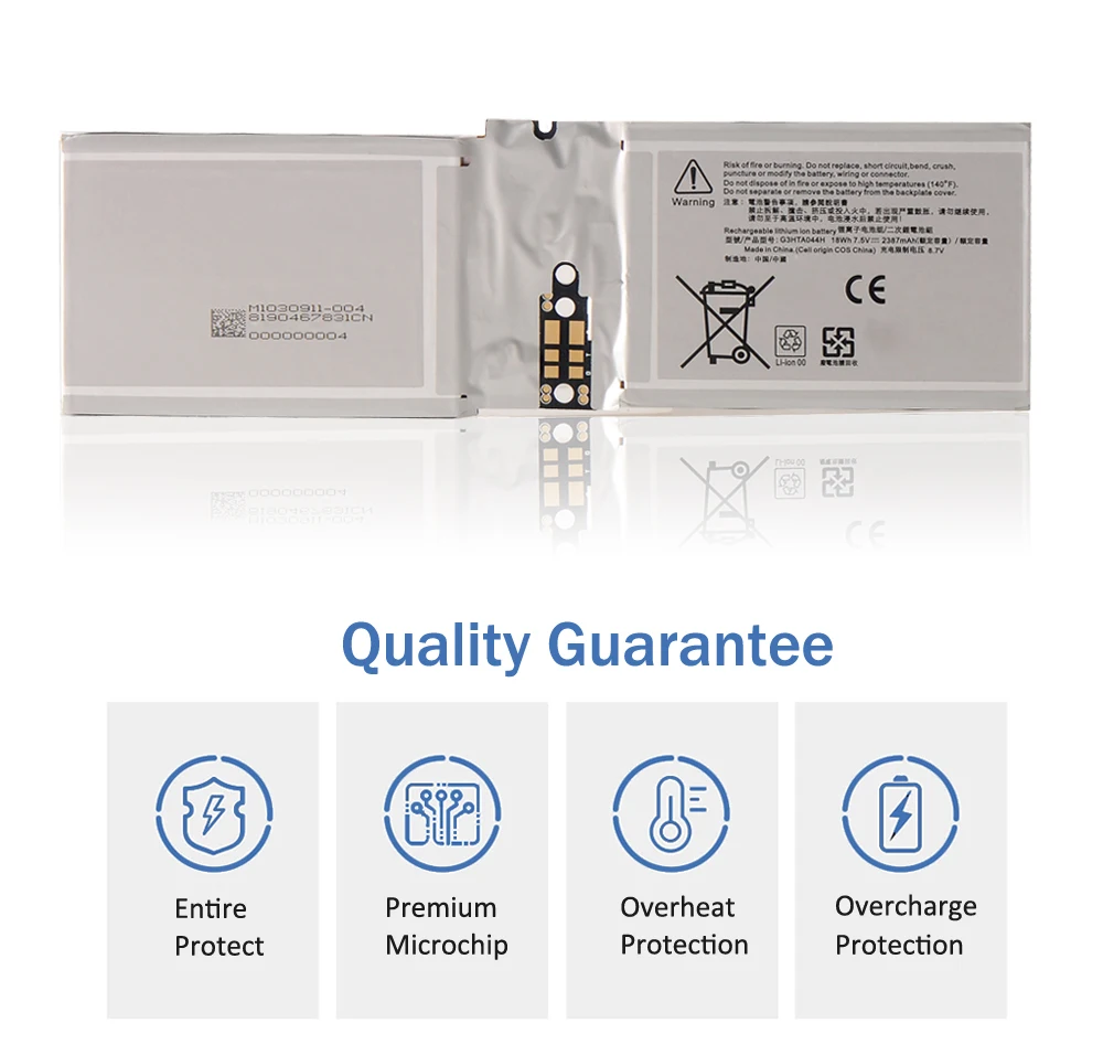 ETESBAY 마이크로소프트 서피스 북용 노트북 배터리, G3HTA044H, DAK822470K, 1, 2, 1703, 1704, 1705, CR7-00005, G3HTA020H, G3HTA045H, 7.5V