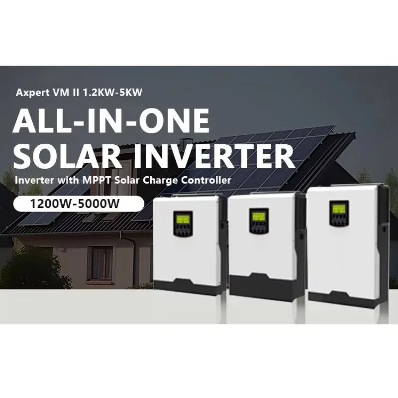 Voltronic Power All in One 12V 24V 48V Inverter 3KW Axpert VM II Premium 1.2-5KW off Grid Solar Mppt Inverter