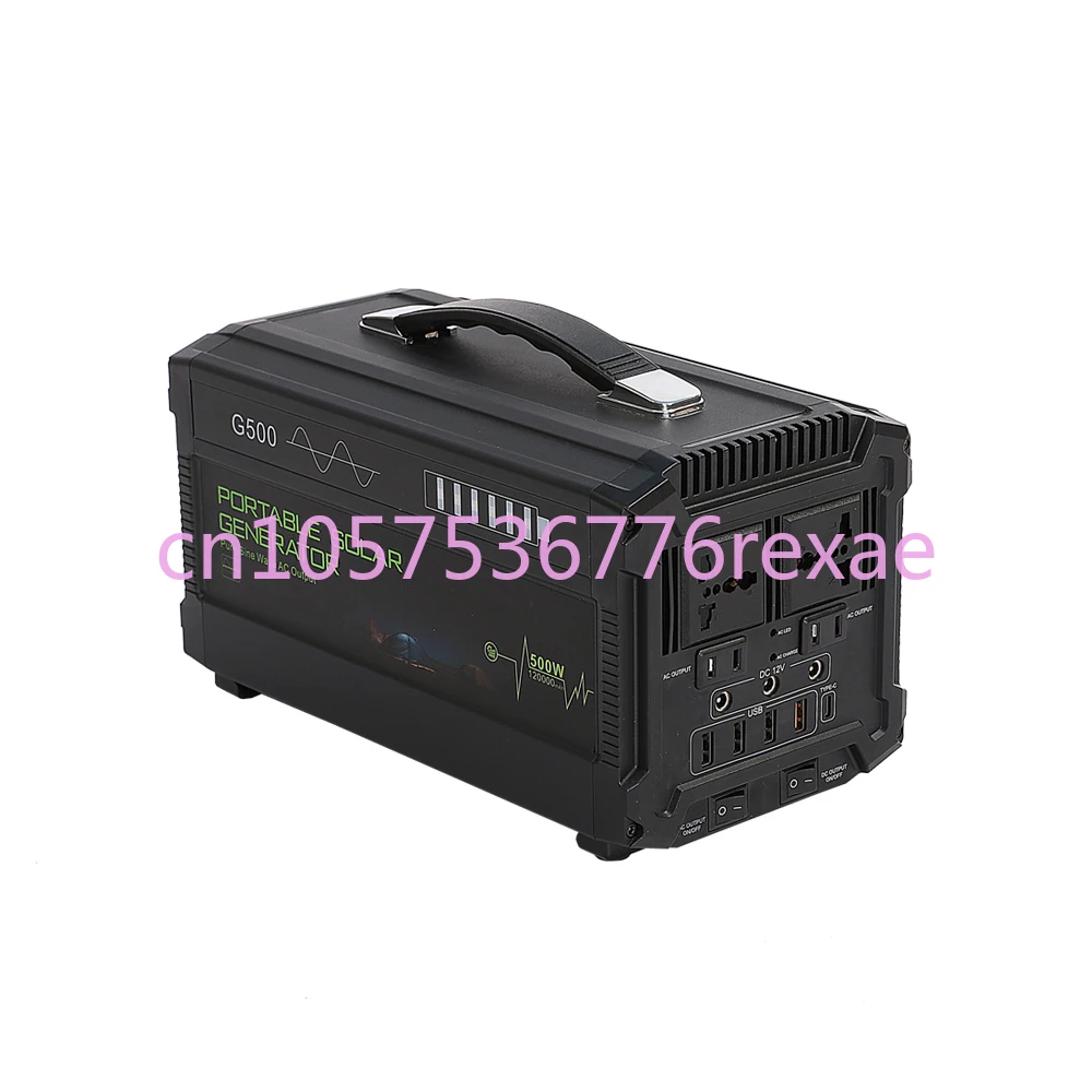 Outdoor Mobile Power Supply 500W Multifunctional Portable Pure Sine Wave Solar Energy Conversion UPS Energy Storage Inverter