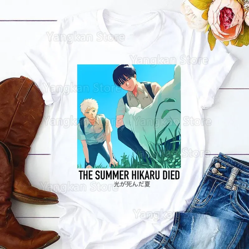 夏のヒカルが死んだ ヒカル・ヨシキ 人気 Tシャツ メンズ レディース ファッション ヒップホップ 原宿 Tシャツ