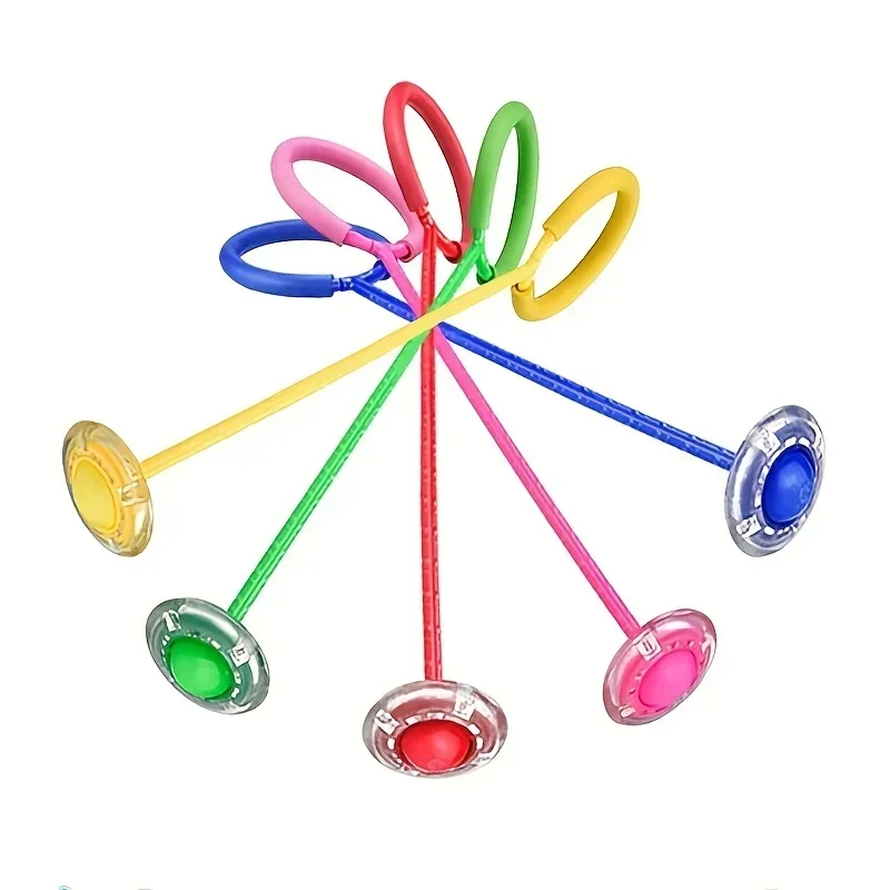 Flash Jumping Rope Ball Kids One Foot Outdoor Fun Sports Children Jumping Force Reaction Training Swing Ball Child-parent Games