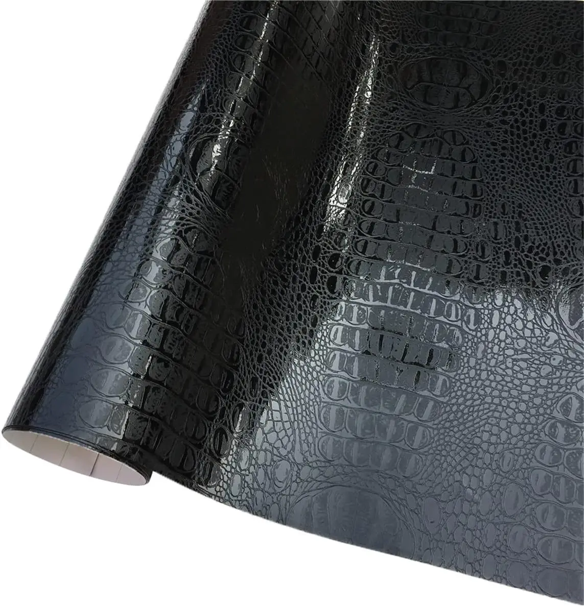 

Black Crocodile Leather Pattern Vinyl Wrap Film, Car Decor, DIY Decoration, Wrapping Car, Moto Bicycles, 0.5mm