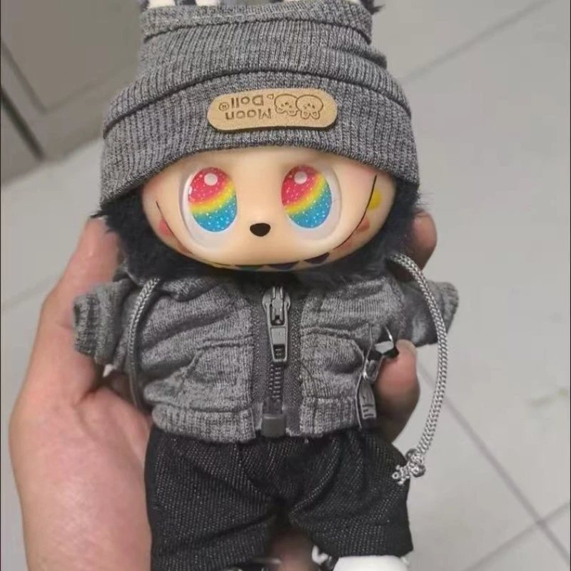 라부부 옷: 지퍼 재킷 - 17cm 인형을 위한 트렌디하고 실용적인 외투, 놀이에 완벽