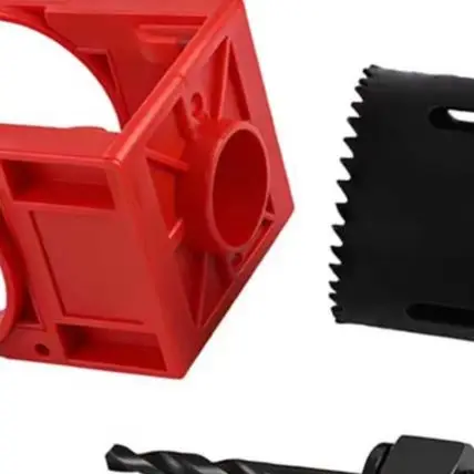 /45mm /50mm /Wood Door Lock Hole Set With Flat Drill Bit For Spherical Locks Installation On Wood And Composite Boards