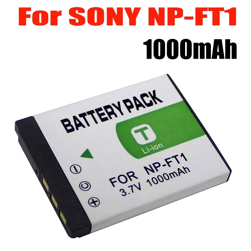 1pcs NP-FT1 NP FT1 3.7V 1000mah Replacement Li-ion Battery For Sony Cyber-shot DSC-L1 M1 M2 T10 T11 T3 FP1 FP2 FP3 FT10