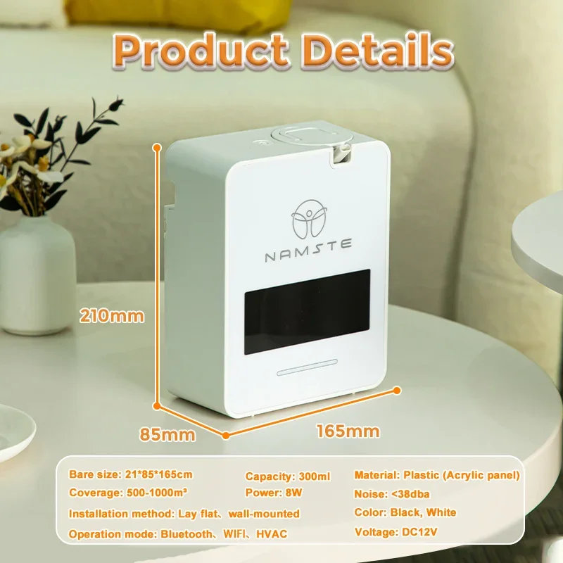 New Home Perfume Electric Aroma Diffuser 300ML Essential Oi WIFI Bluetooth Machine 1000m³ Air Freshener HVAC Fragrance Flavoring