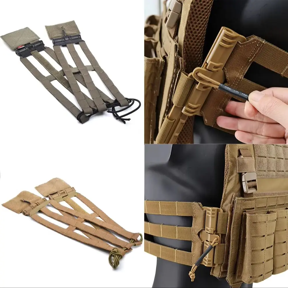 Outdoor Tactical Vest 3-Band Skeletal Cummerbund with Quick Release Buckle for JPC AVS XPC Vest Accessories