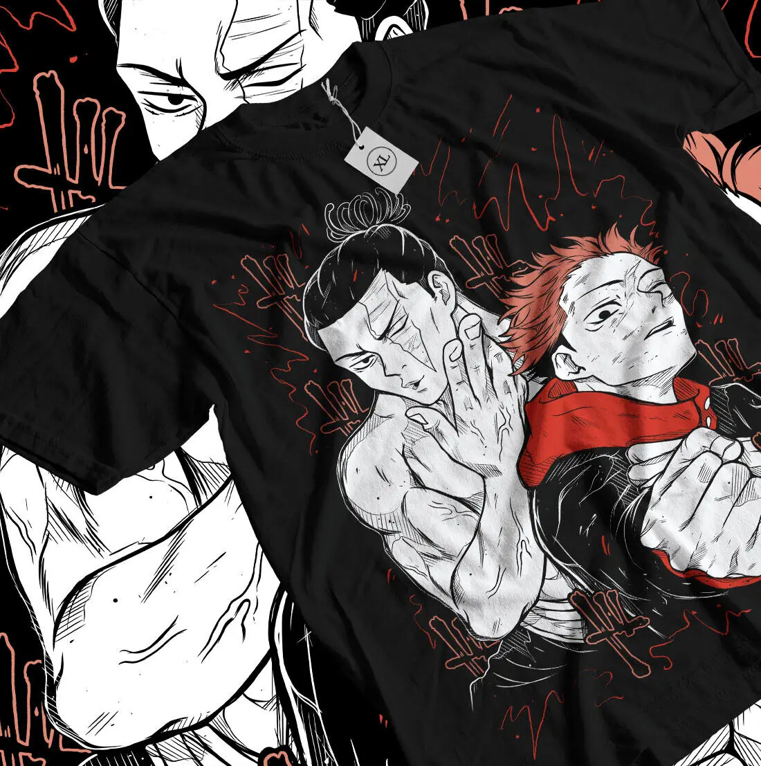 Yuji Itadori T-shirt Aoi Todo Jujutsu Kaisen Gift Exclusive Black Shirt All Size