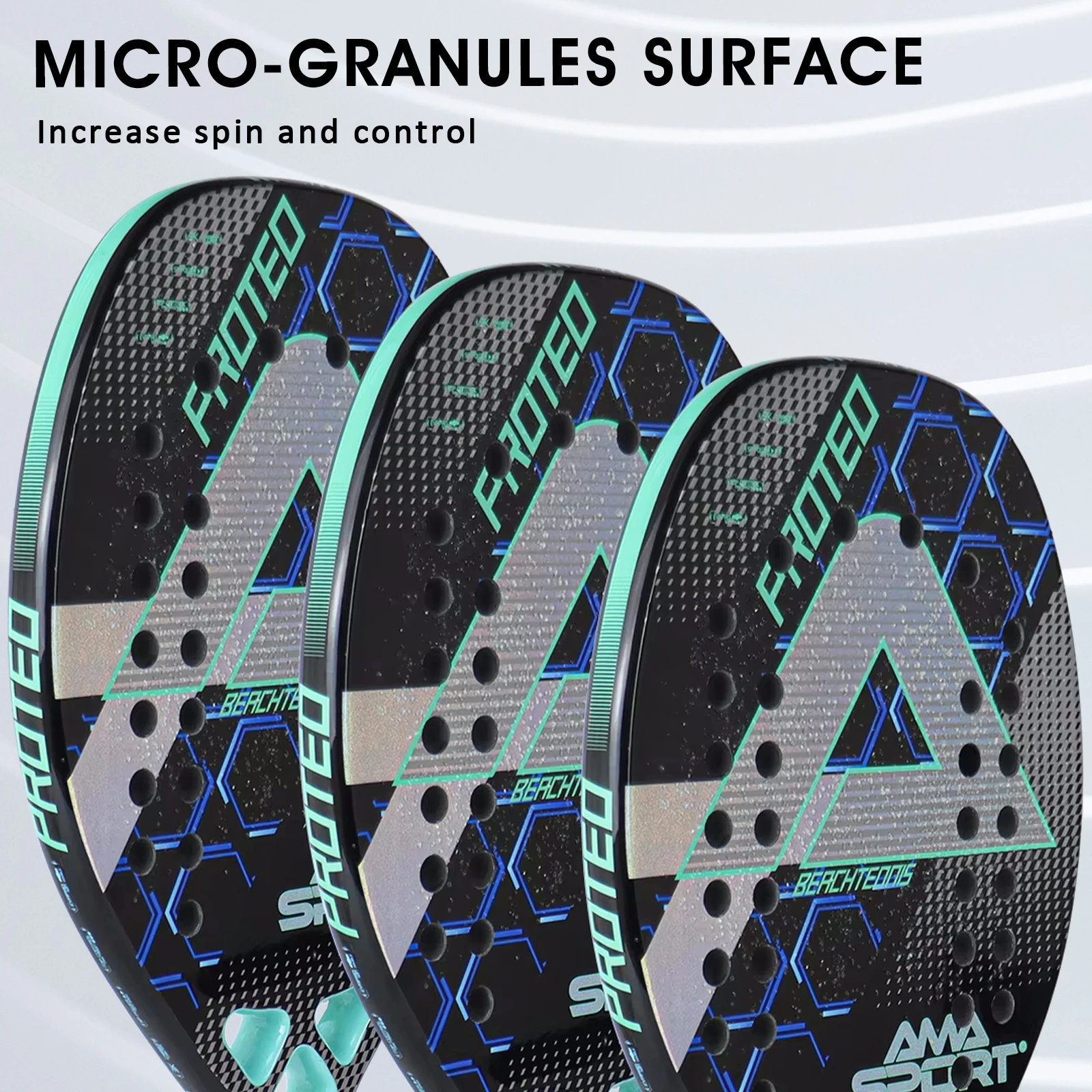 

OEM/ODM Custom 3K Carbon Paddle Tennis Racket Carbon Padel Racquets Glass Fiber Polyester Thermoformed Beach Tennis Racket