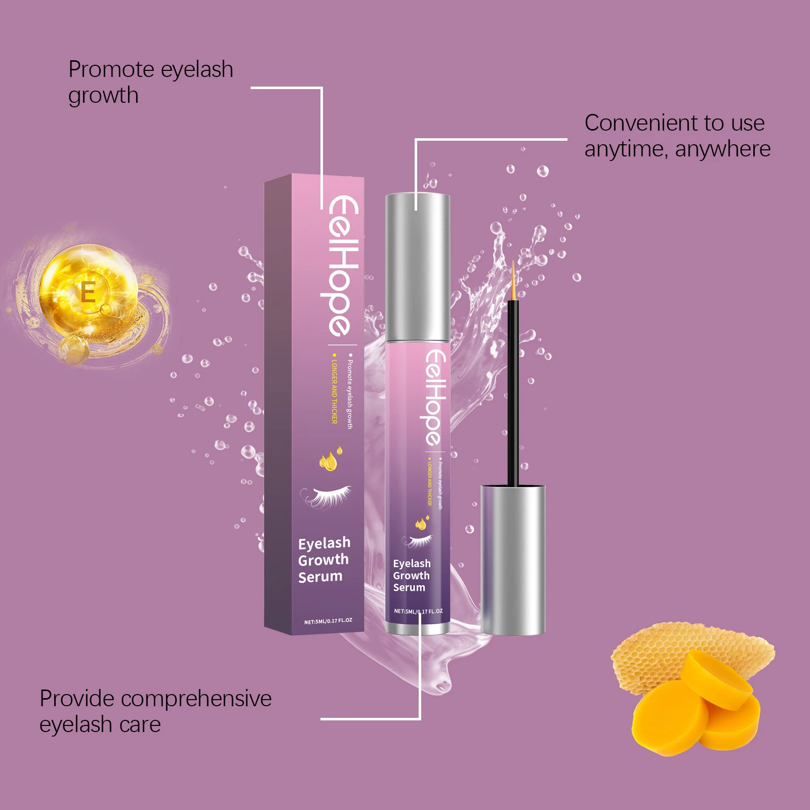 速いまつげの成長血清 天然エンハンサー 長く太い眉毛 リフトケア より豊かなまつげ製品 まつげの根元の保湿