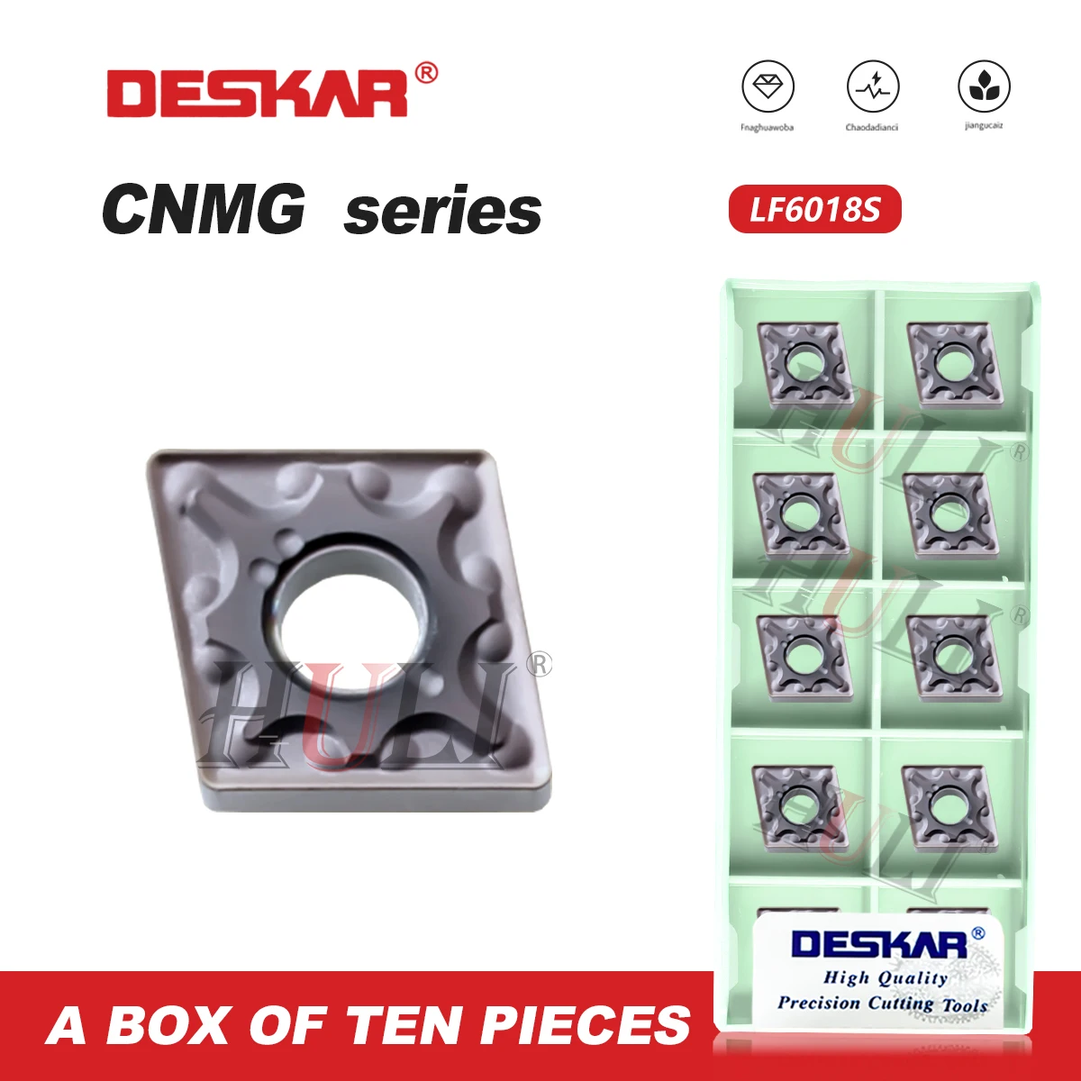 

DESKAR CNC lathe 100% Originales CNMG120404 CNMG120408 MA LF6018s Turning Blades Outer Circular Blade Processing Stainless Steel
