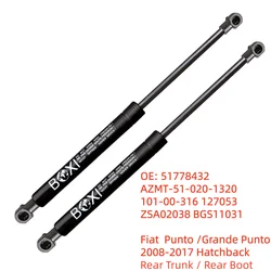 BOXI 2pcs Rear Boot Struts Gas Spring Lift Support 51778432 For Fiat Punto /Grande Punto Hatchback Gas Springs Lift Struts